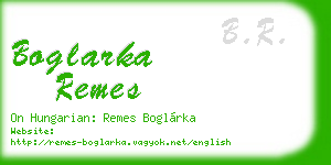boglarka remes business card